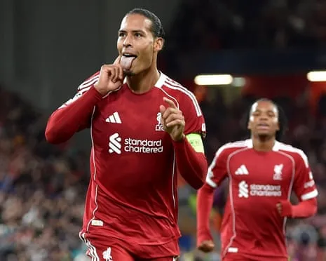 Van Dijk scores last-gasp decisive goal in clash with Spanish giants